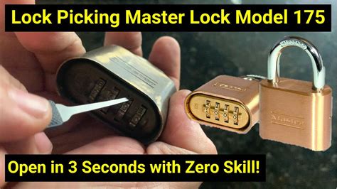 how to open master lock 4 digit combination|Lock Picking Two Ways to Open Master Lock 4.